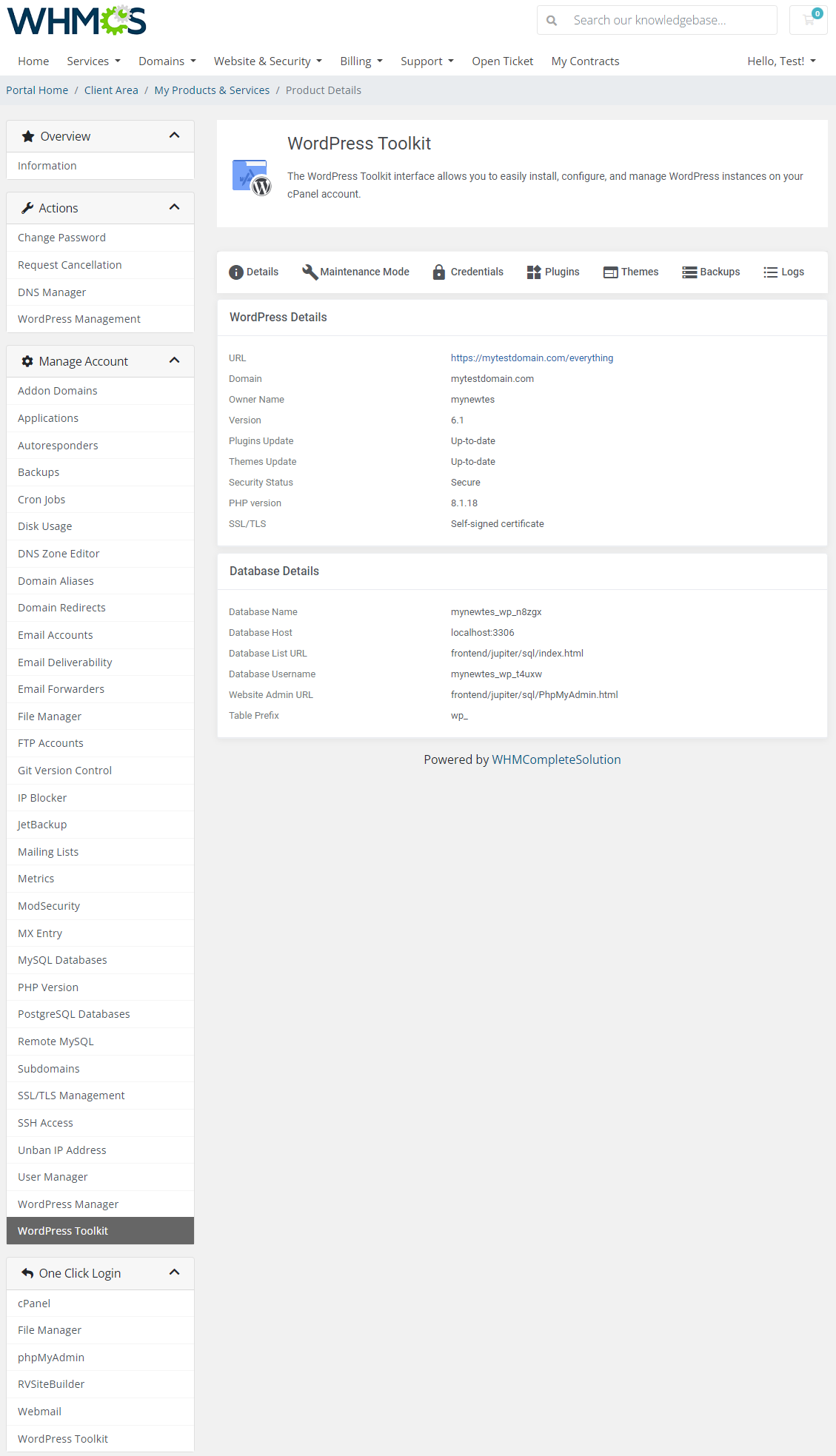 cPanel Extended For WHMCS: Module Screenshot 40