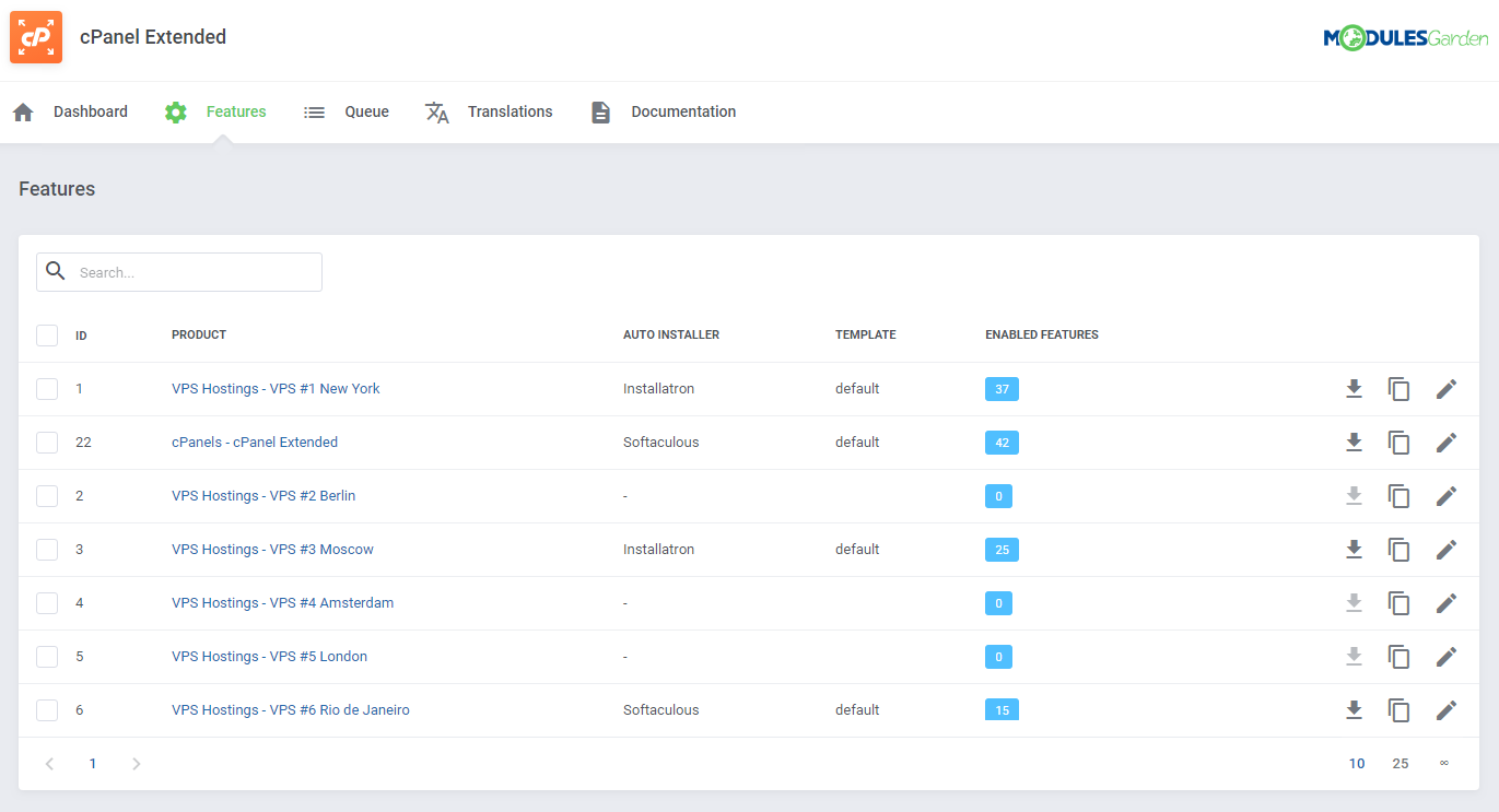 cPanel Extended For WHMCS: Module Screenshot 43