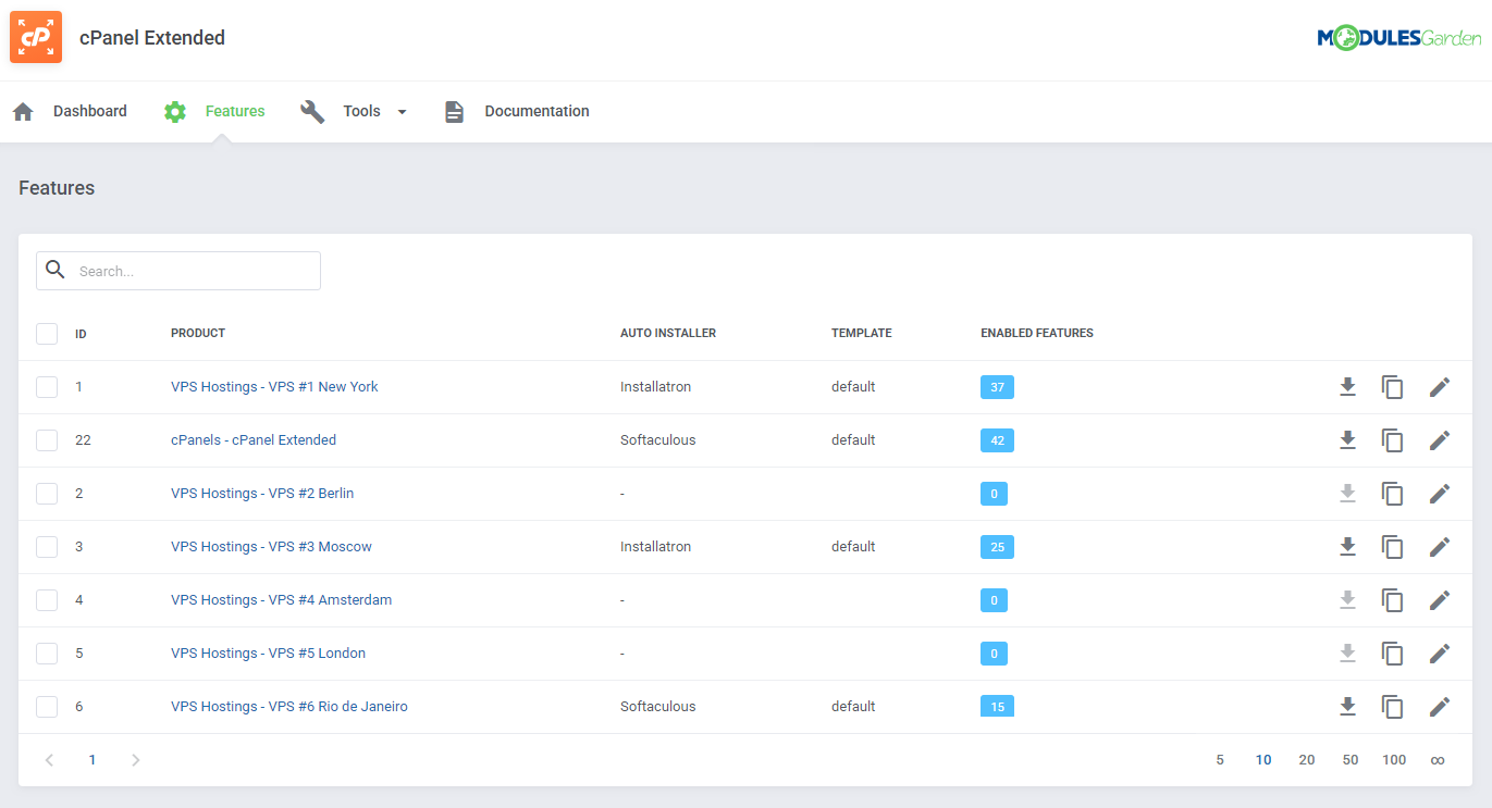 cPanel Extended For WHMCS: Module Screenshot 43