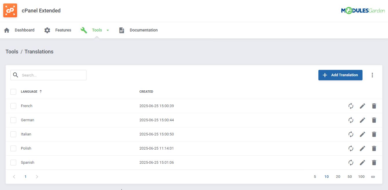 cPanel Extended For WHMCS: Module Screenshot 50