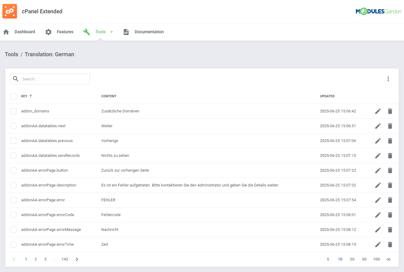 cPanel Extended For WHMCS: Module Screenshot 51
