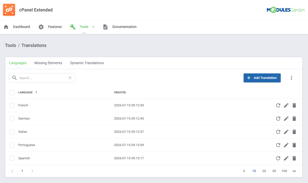 cPanel Extended For WHMCS: Module Screenshot 50