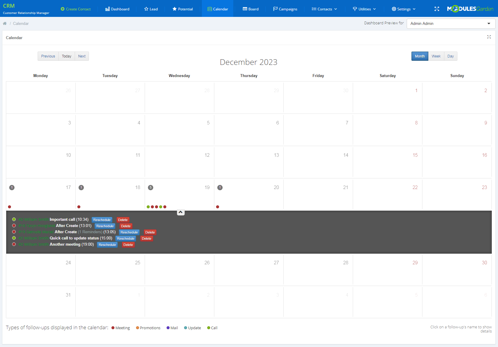 CRM For WHMCS: Module Screenshot 7