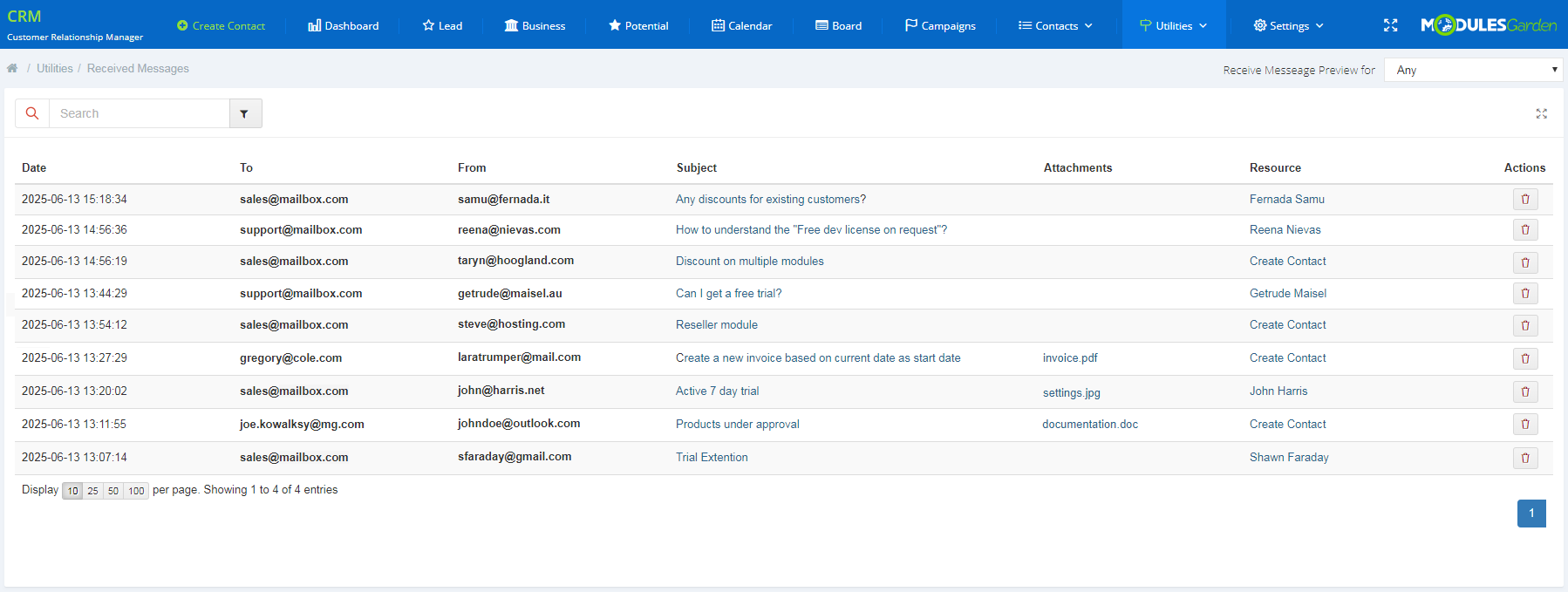 CRM For WHMCS: Module Screenshot 14