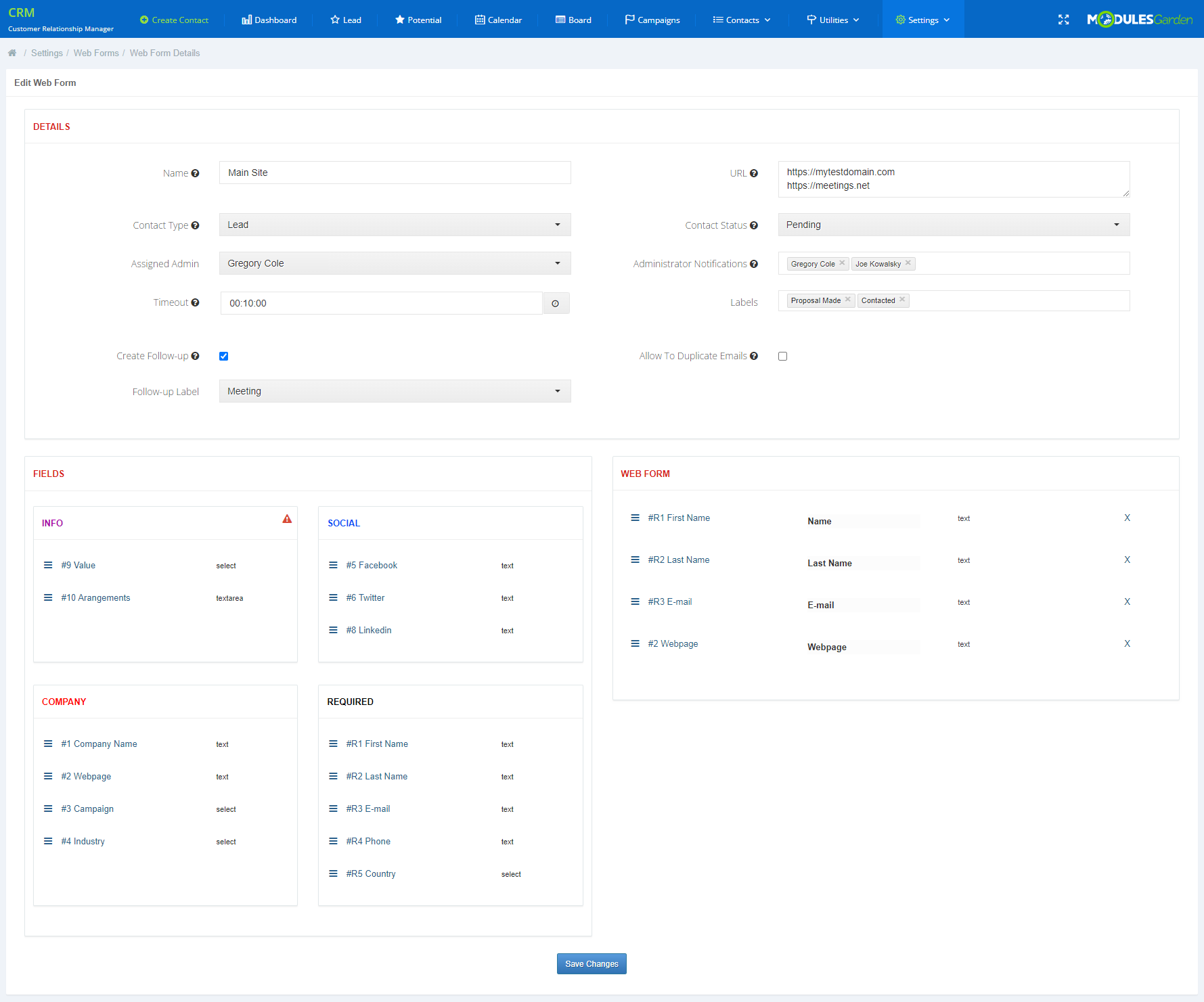 CRM For WHMCS: Module Screenshot 28