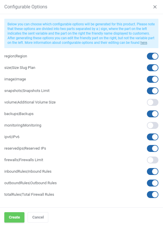 DigitalOcean Droplets For WHMCS: Module Screenshot 15
