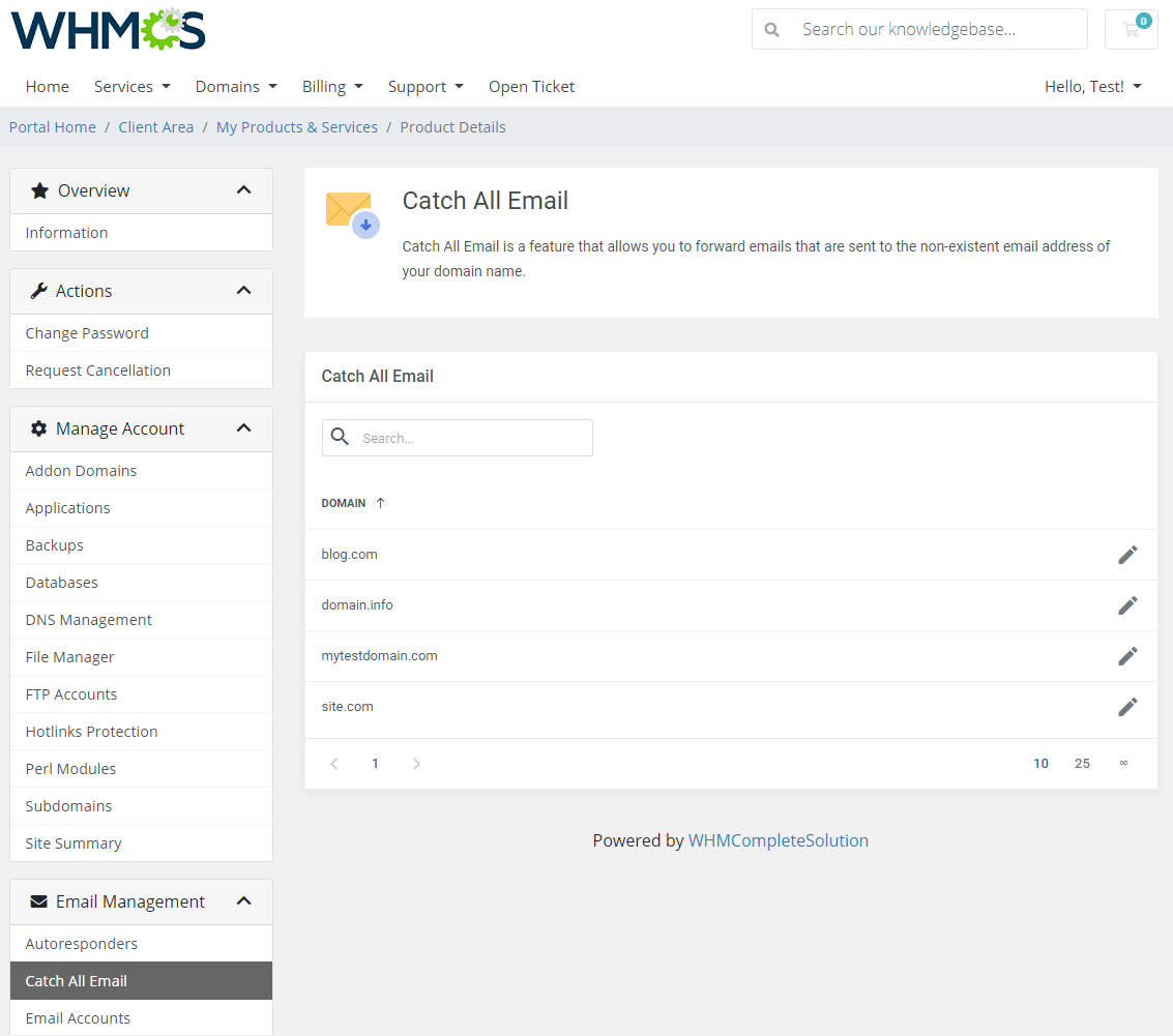 DirectAdmin Extended For WHMCS: Module Screenshot 19