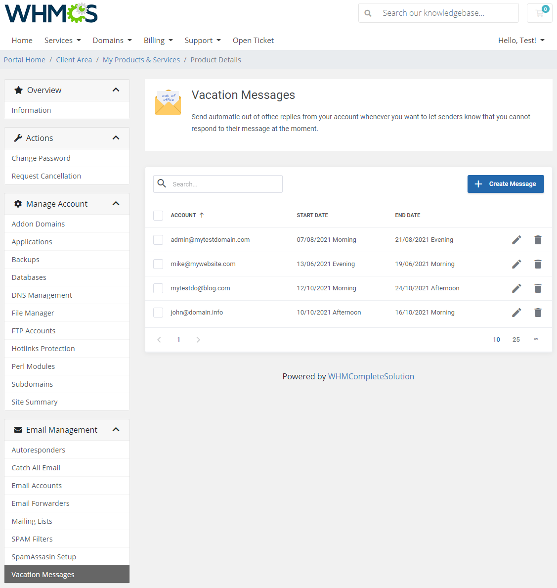DirectAdmin Extended For WHMCS: Module Screenshot 26