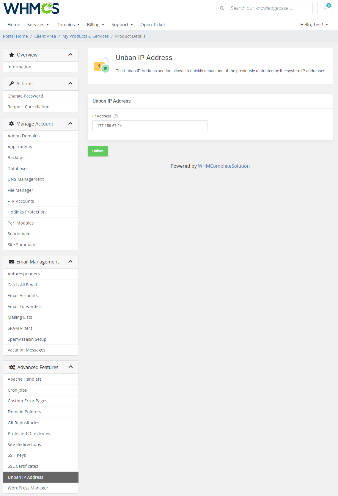 DirectAdmin Extended For WHMCS: Module Screenshot 38