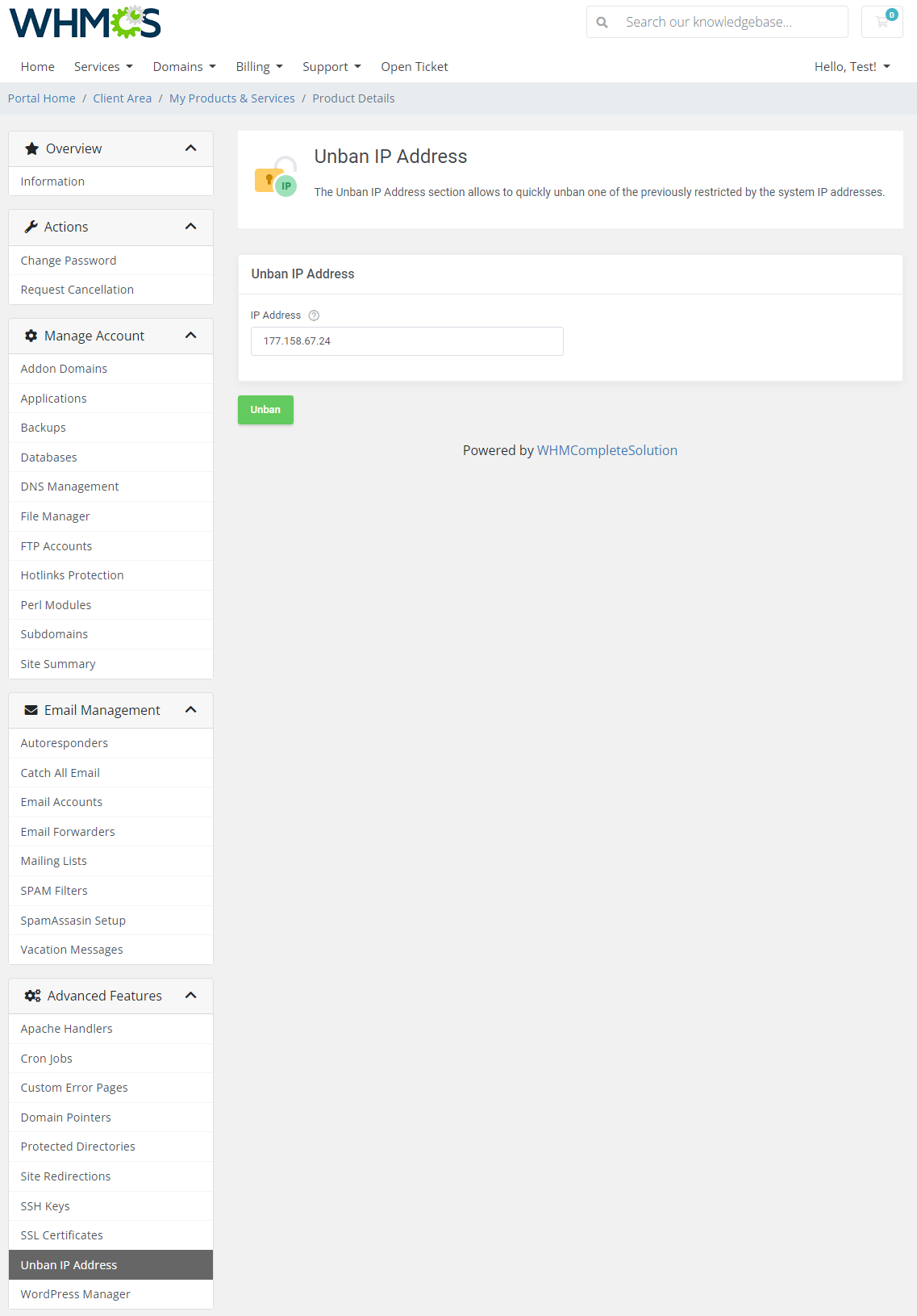 DirectAdmin Extended For WHMCS: Module Screenshot 37