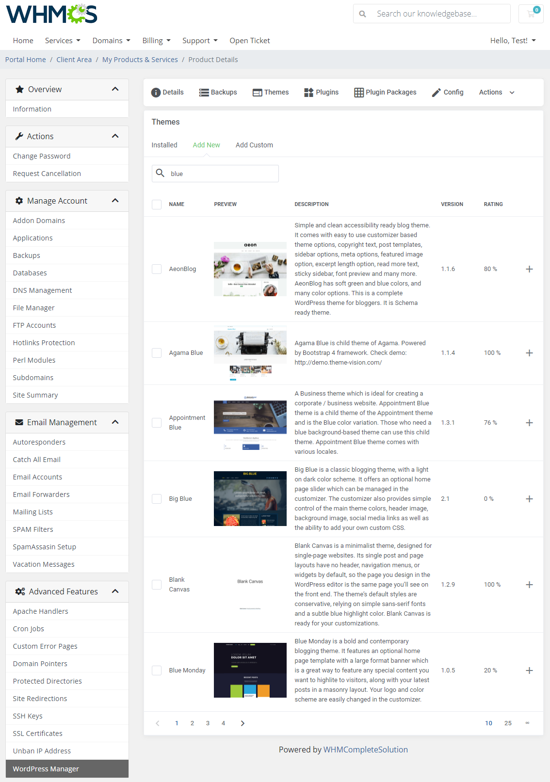 DirectAdmin Extended For WHMCS: Module Screenshot 40