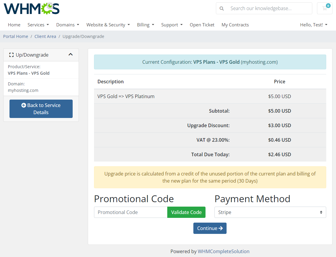 Discount Center For WHMCS: Module Screenshot 6