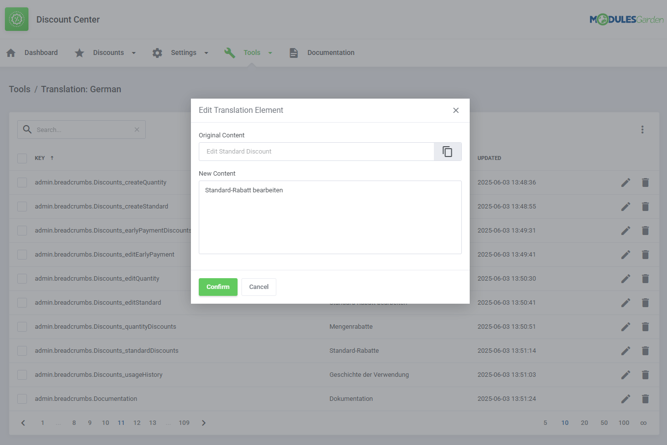 Discount Center For WHMCS: Module Screenshot 28
