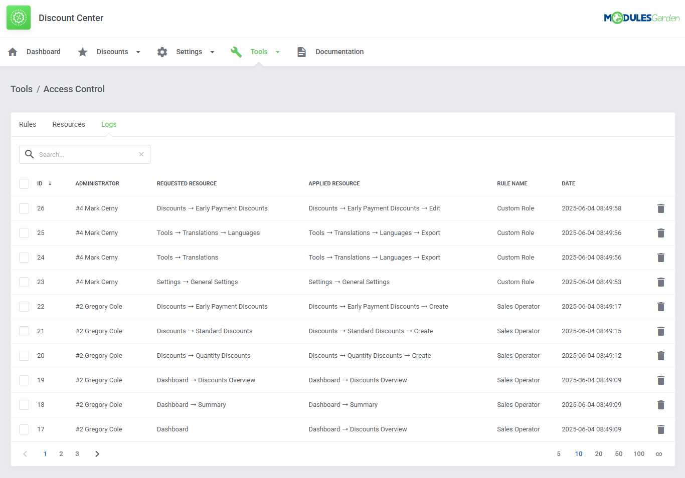 Discount Center For WHMCS: Module Screenshot 33
