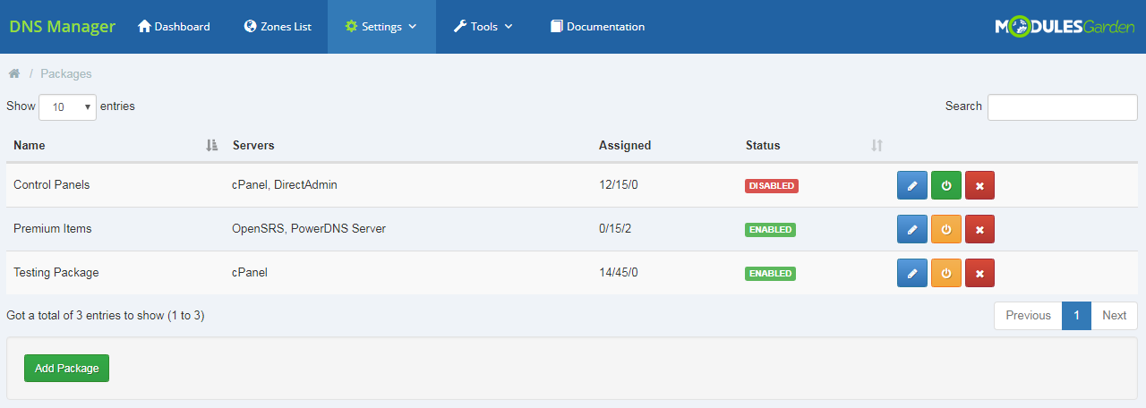 DNS Manager For WHMCS: Module Screenshot 26