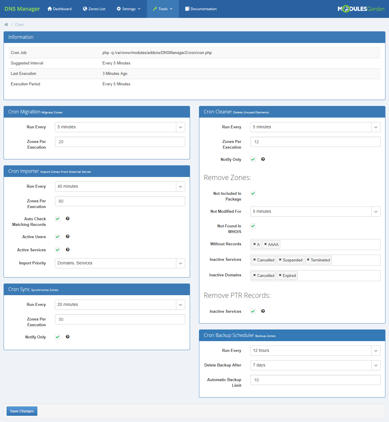 DNS Manager For WHMCS: Module Screenshot 36
