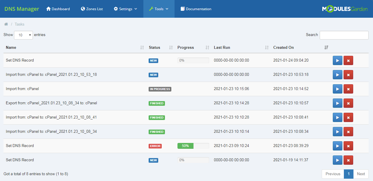 DNS Manager For WHMCS: Module Screenshot 41