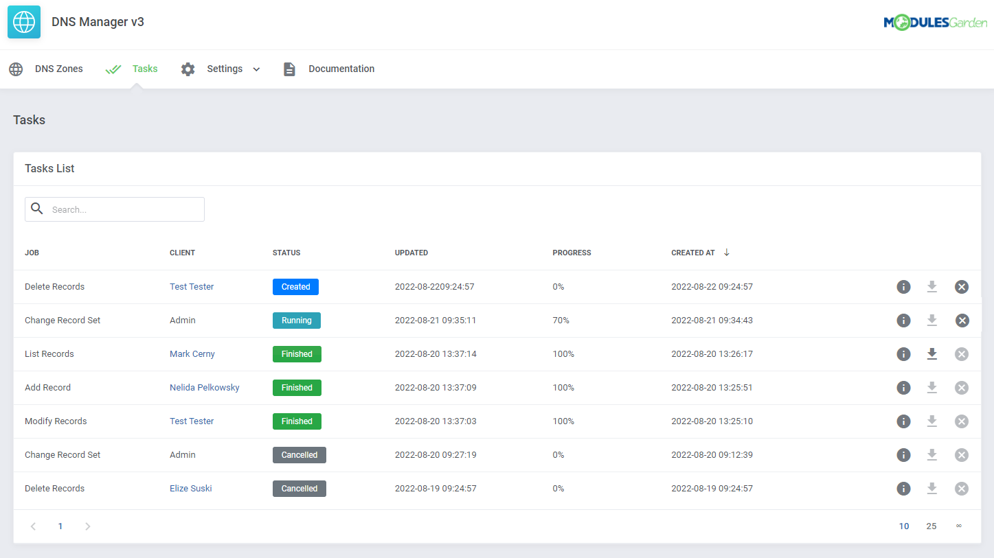 DNS Manager For WHMCS: Module Screenshot 19