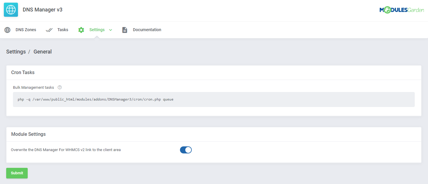 DNS Manager For WHMCS: Module Screenshot 20