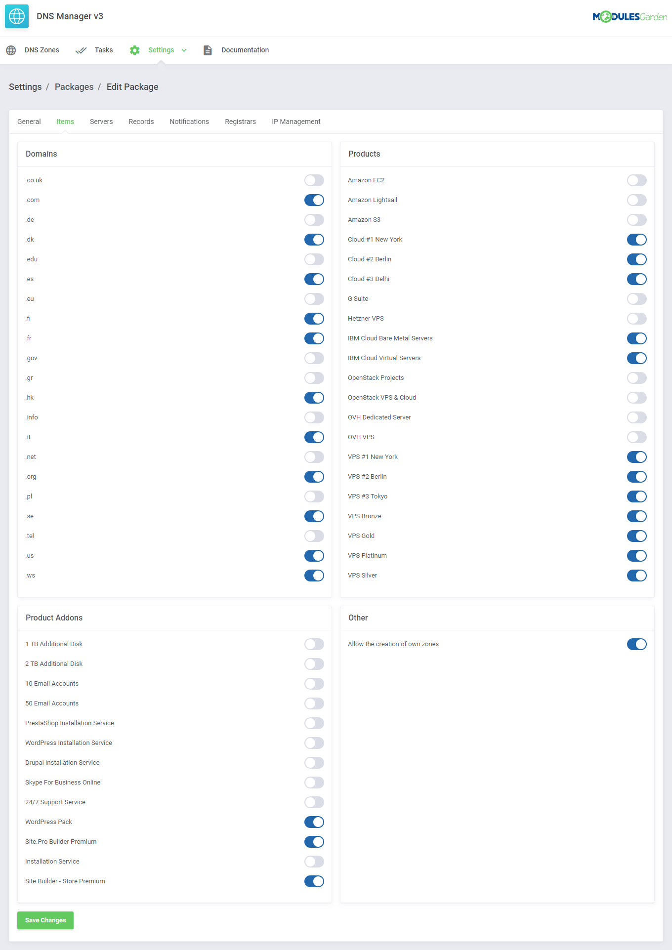 DNS Manager For WHMCS: Module Screenshot 26
