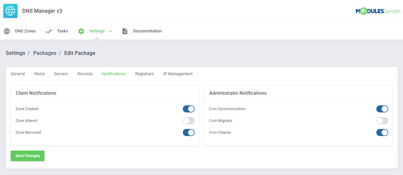 DNS Manager For WHMCS: Module Screenshot 29