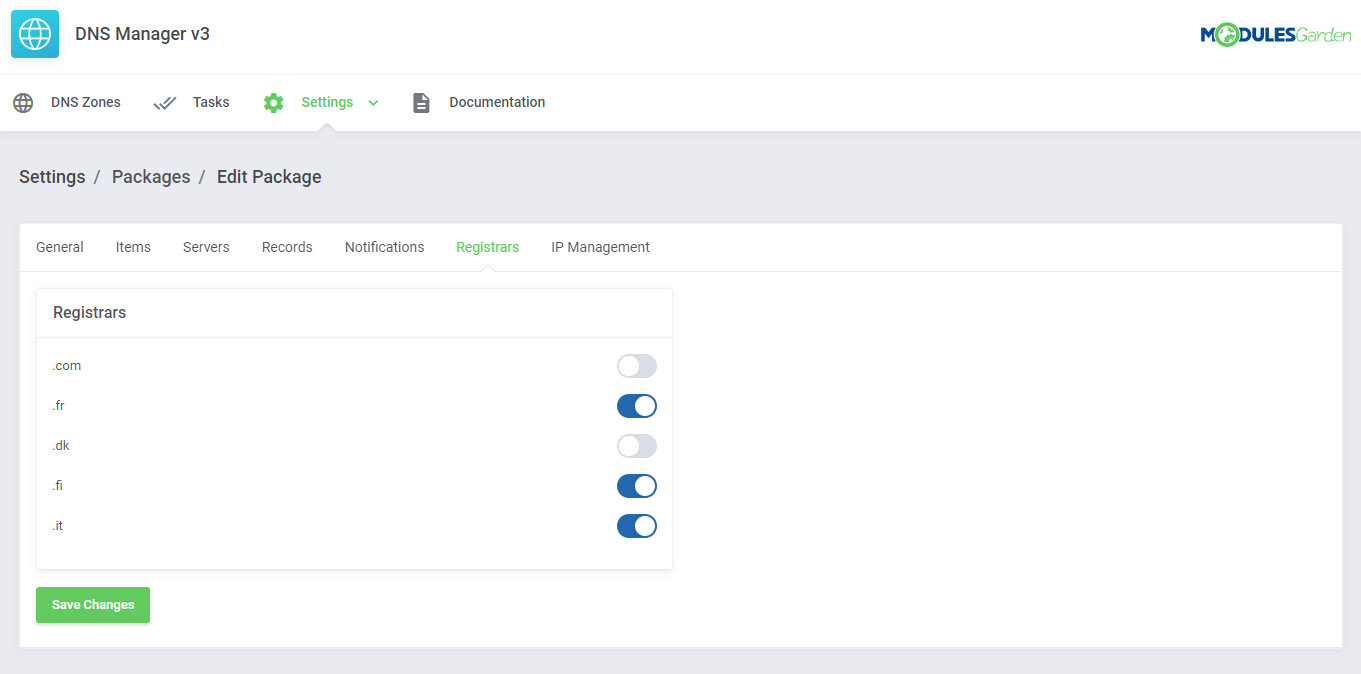 DNS Manager For WHMCS: Module Screenshot 30