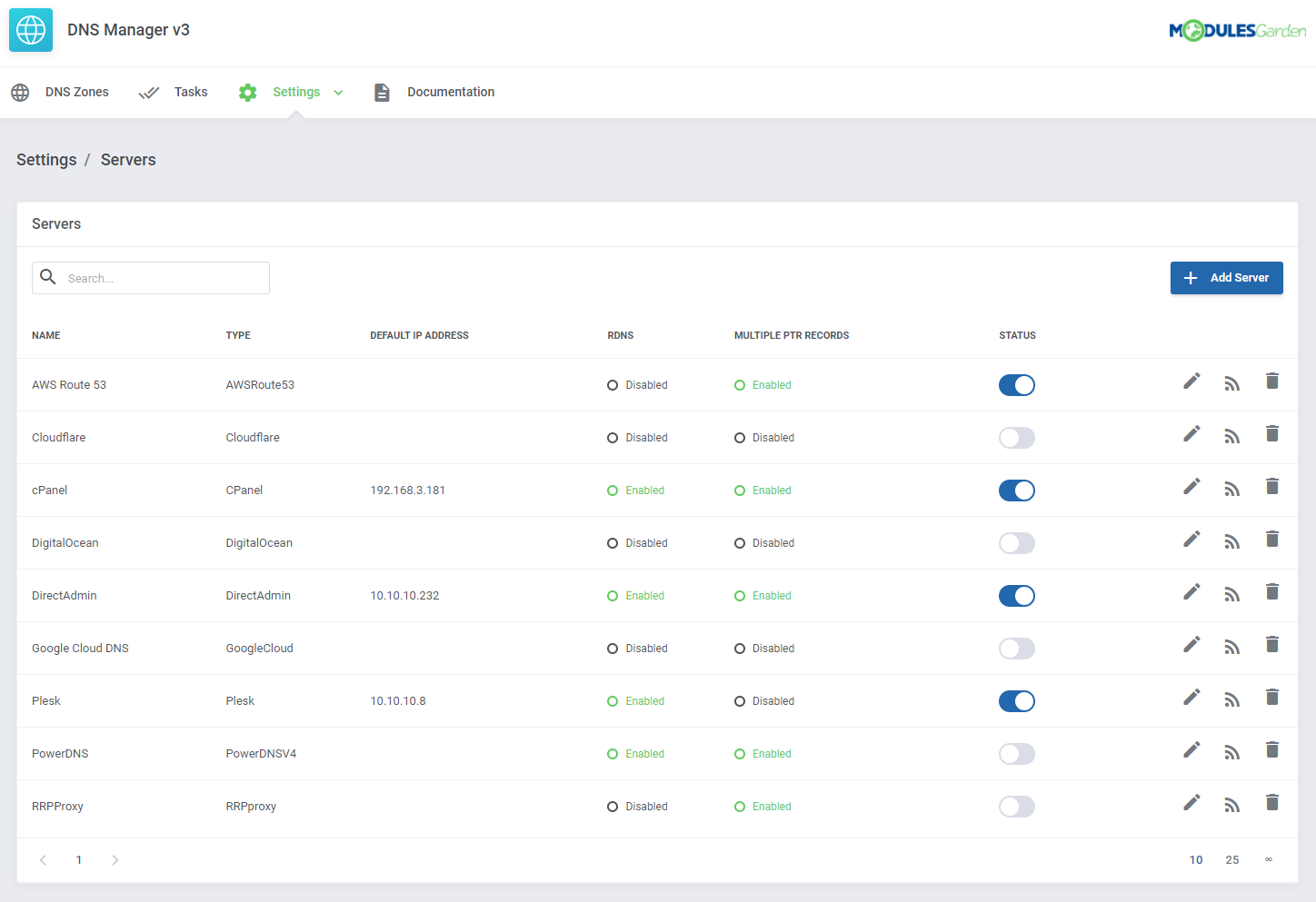 DNS Manager For WHMCS: Module Screenshot 32