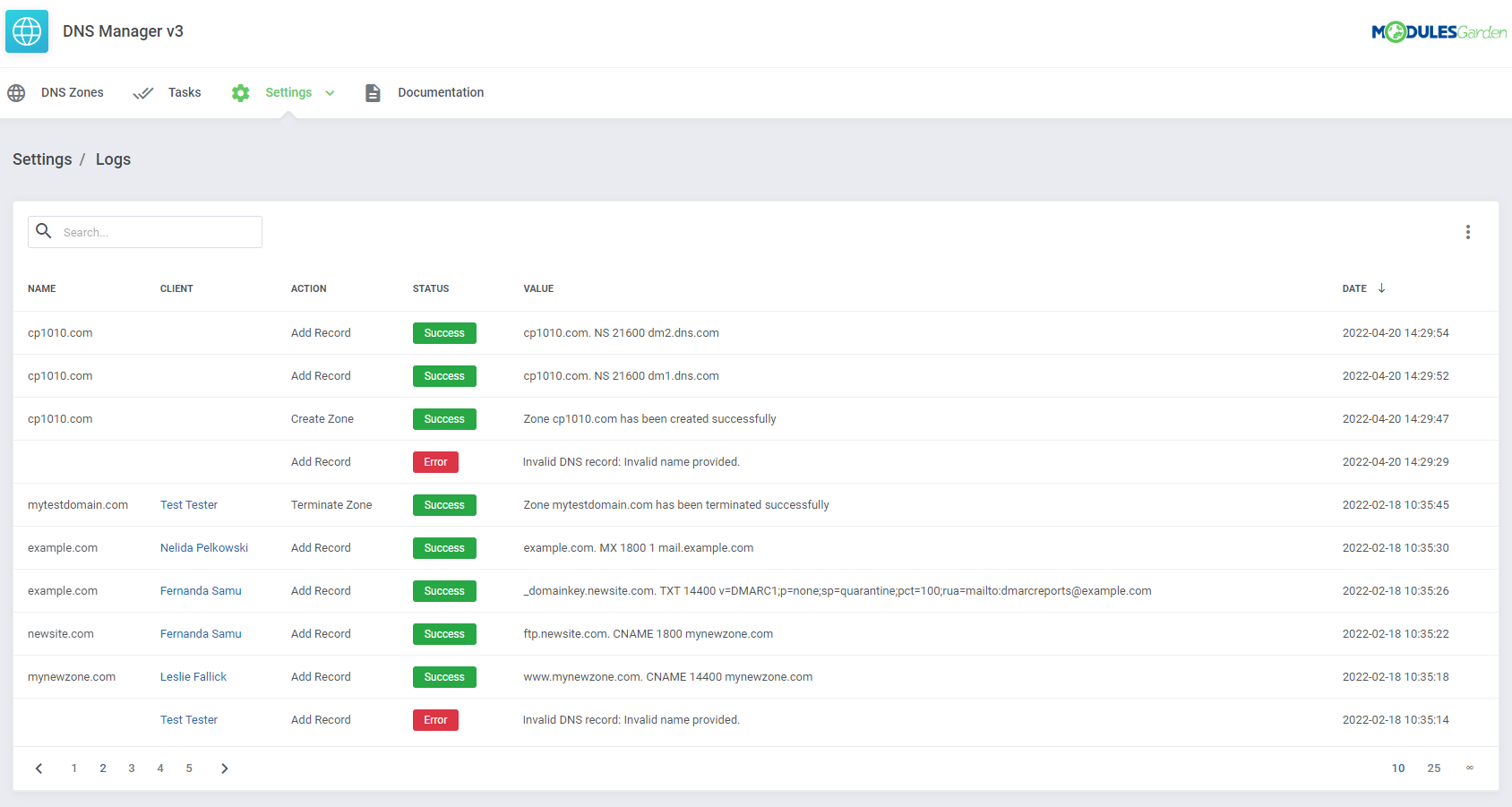 DNS Manager For WHMCS: Module Screenshot 38