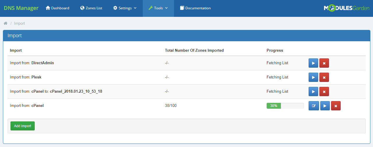 DNS Manager For WHMCS: Module Screenshot 42
