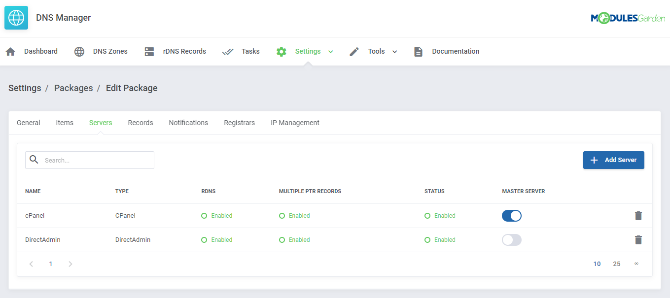 DNS Manager For WHMCS: Module Screenshot 29