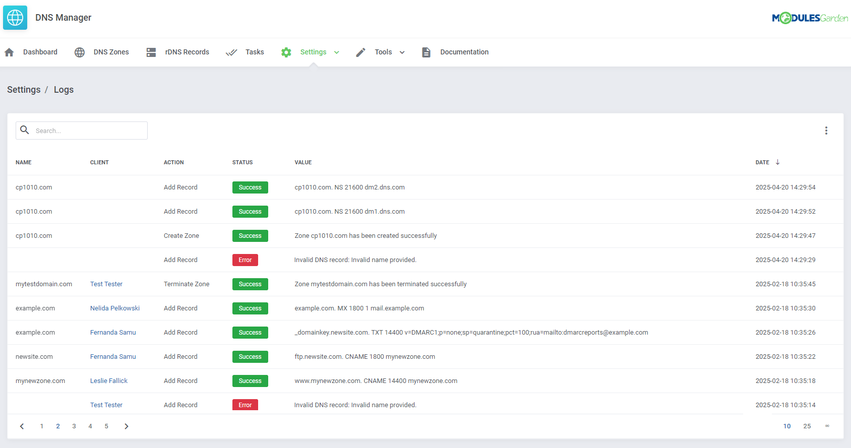 DNS Manager For WHMCS: Module Screenshot 40