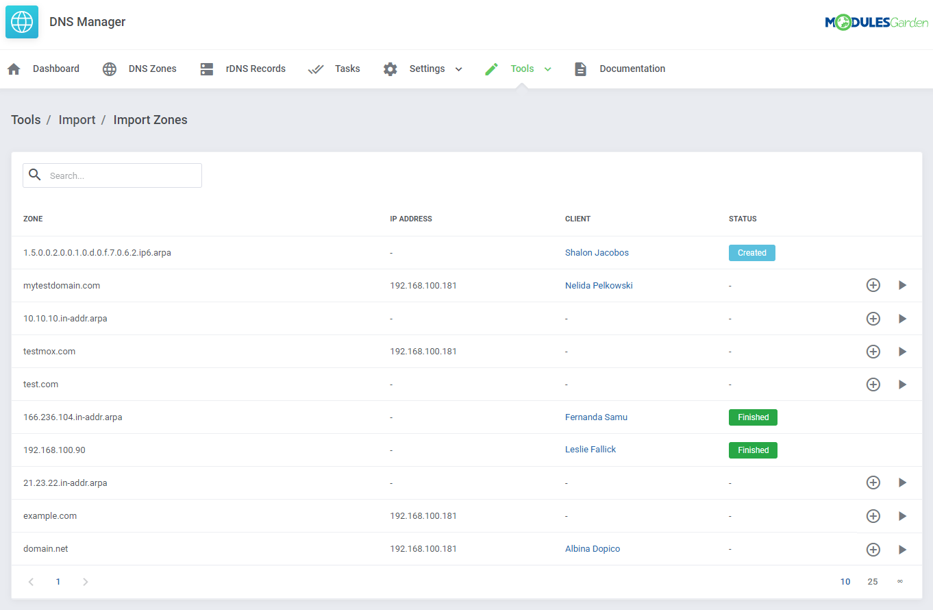DNS Manager For WHMCS: Module Screenshot 44