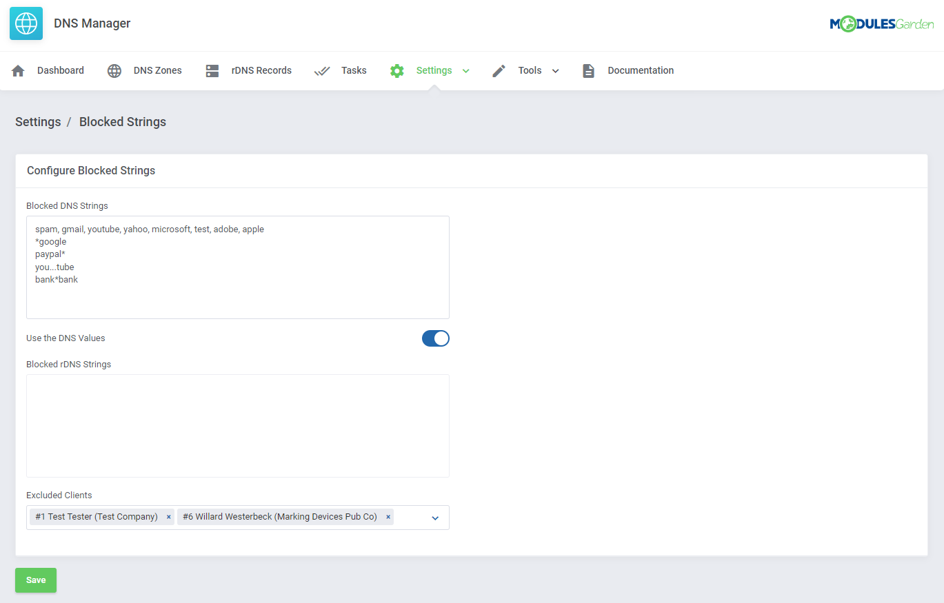 DNS Manager For WHMCS: Module Screenshot 39