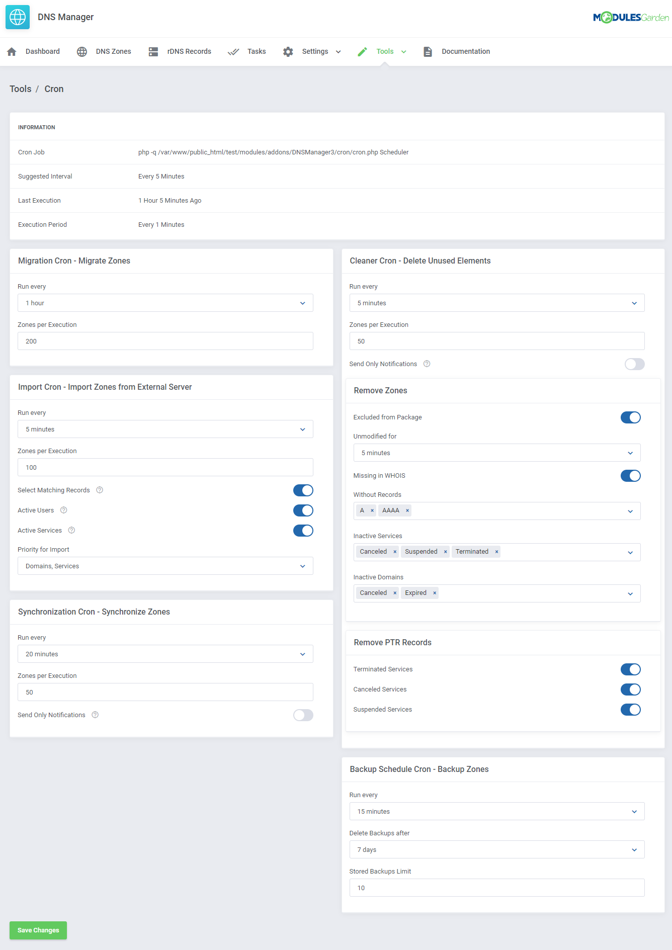 DNS Manager For WHMCS: Module Screenshot 41