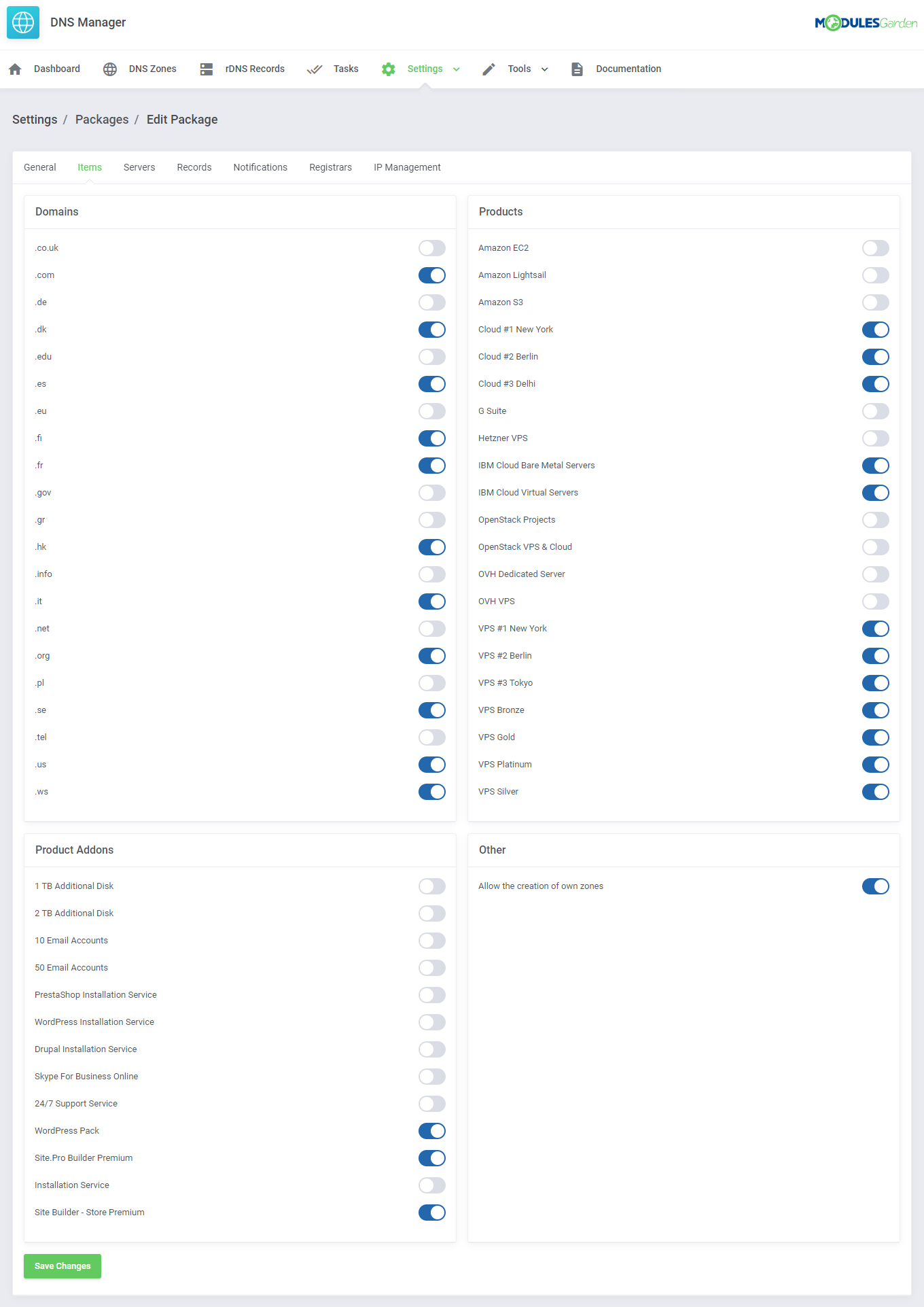 DNS Manager For WHMCS: Module Screenshot 28