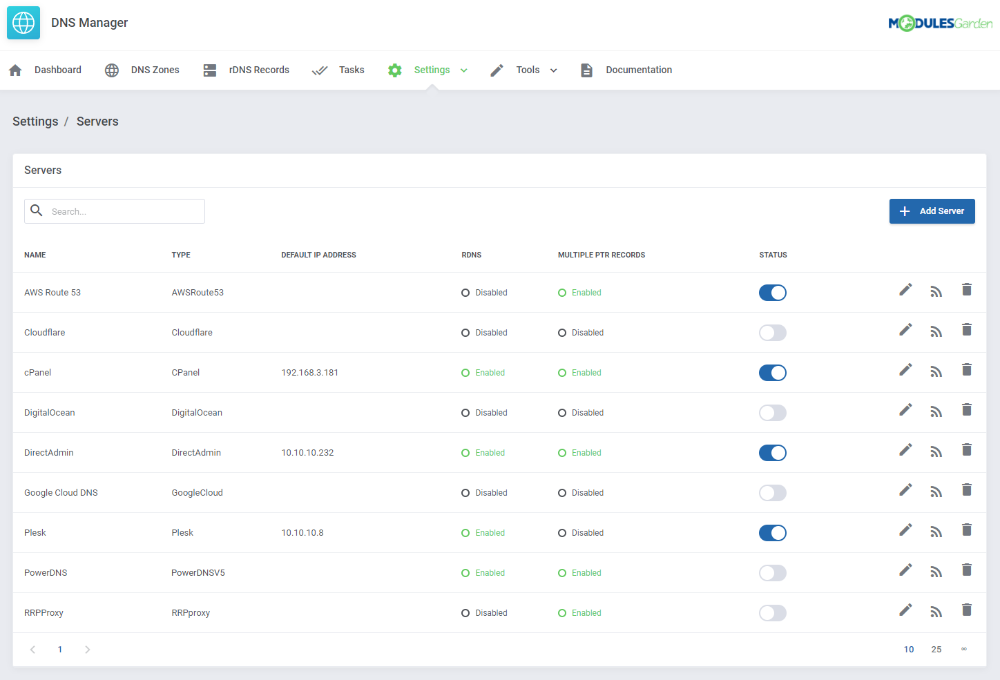DNS Manager For WHMCS: Module Screenshot 34