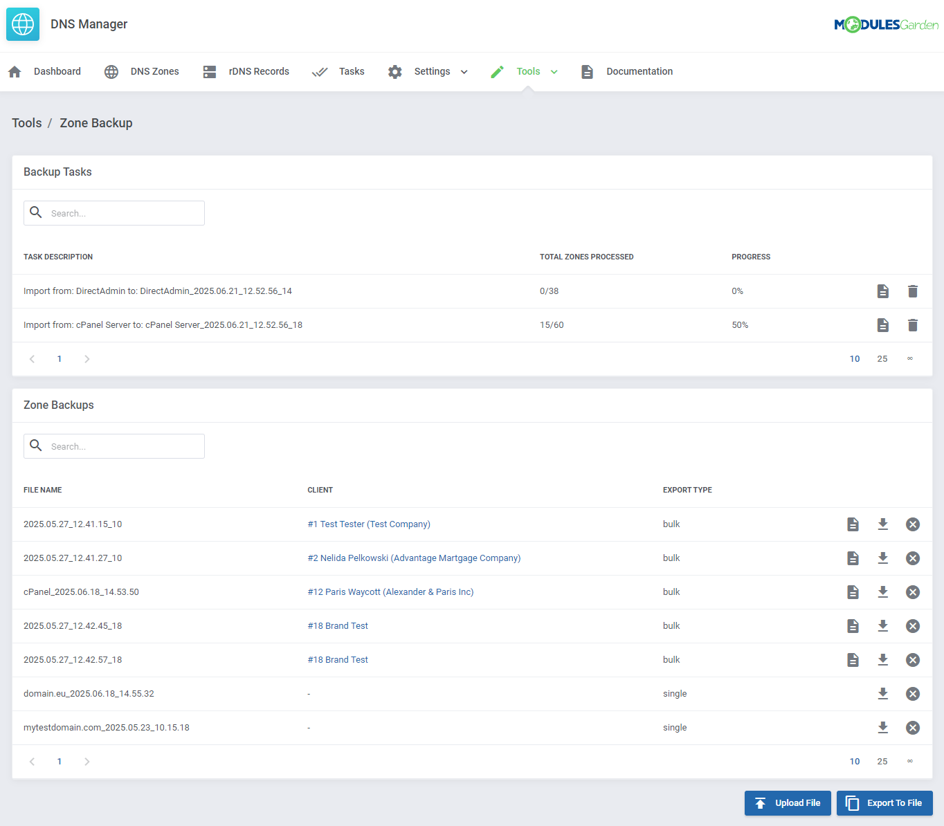 DNS Manager For WHMCS: Module Screenshot 45