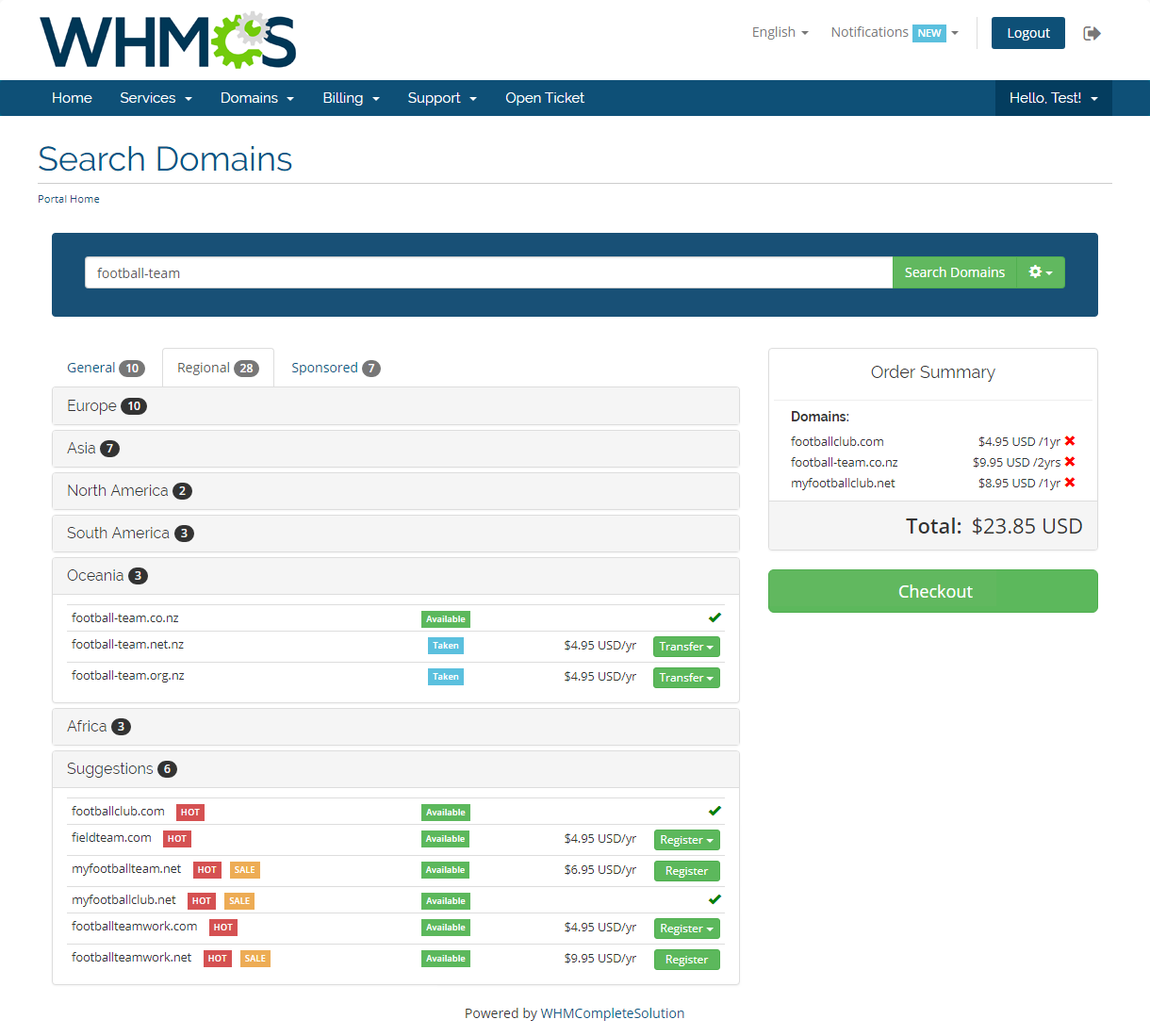 Domain Orders Extended For WHMCS: Module Screenshot 6