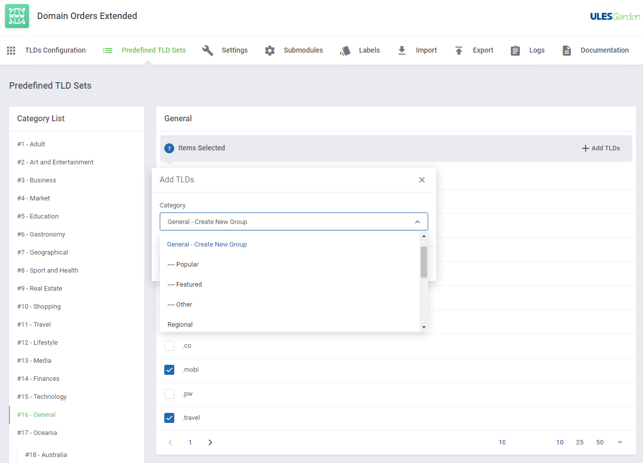 Domain Orders Extended For WHMCS: Module Screenshot 16