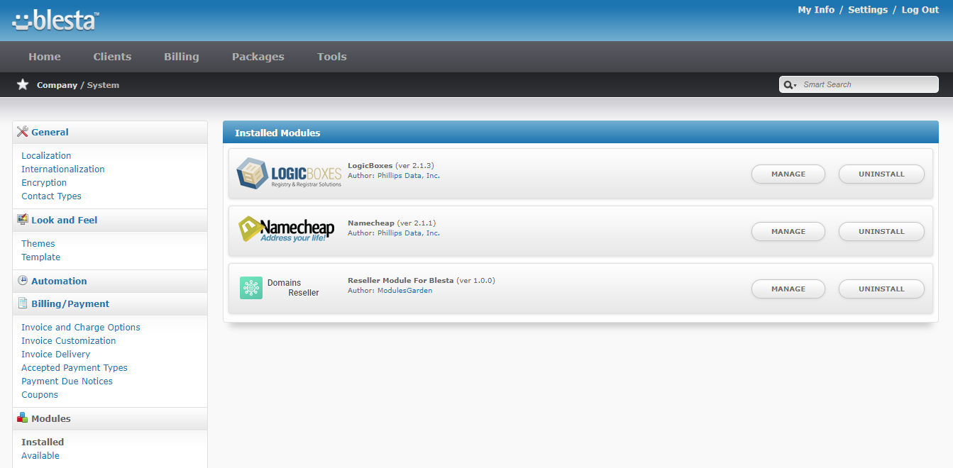 Domains Reseller For WHMCS: Module Screenshot 27