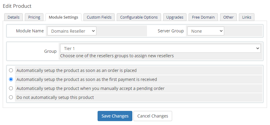 Domains Reseller For WHMCS: Module Screenshot 17