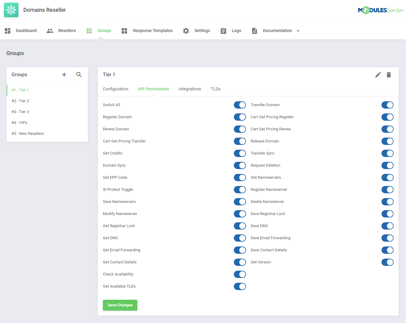 Domains Reseller For WHMCS: Module Screenshot 8