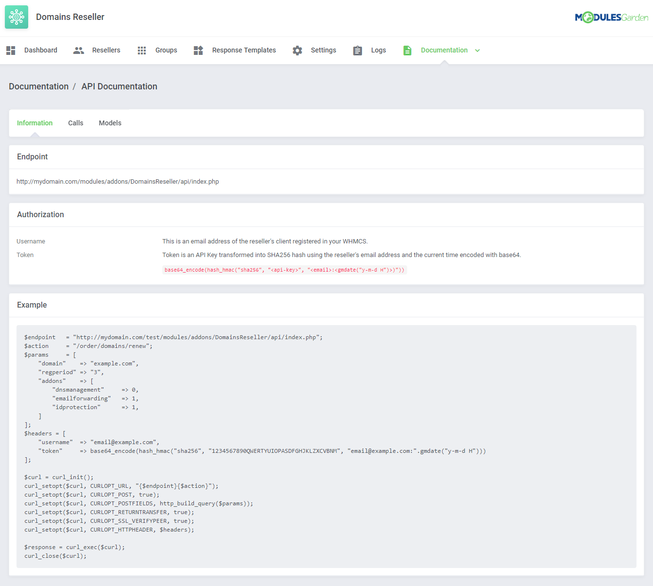 Domains Reseller For WHMCS: Module Screenshot 16