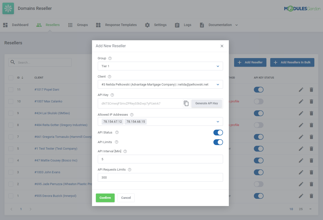 Domains Reseller For WHMCS: Module Screenshot 3