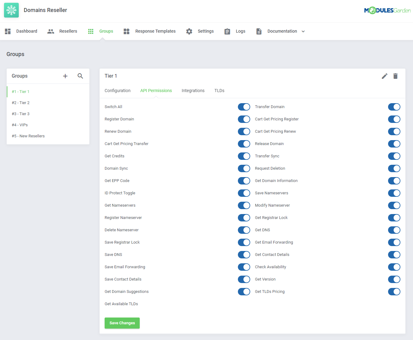 Domains Reseller For WHMCS: Module Screenshot 8