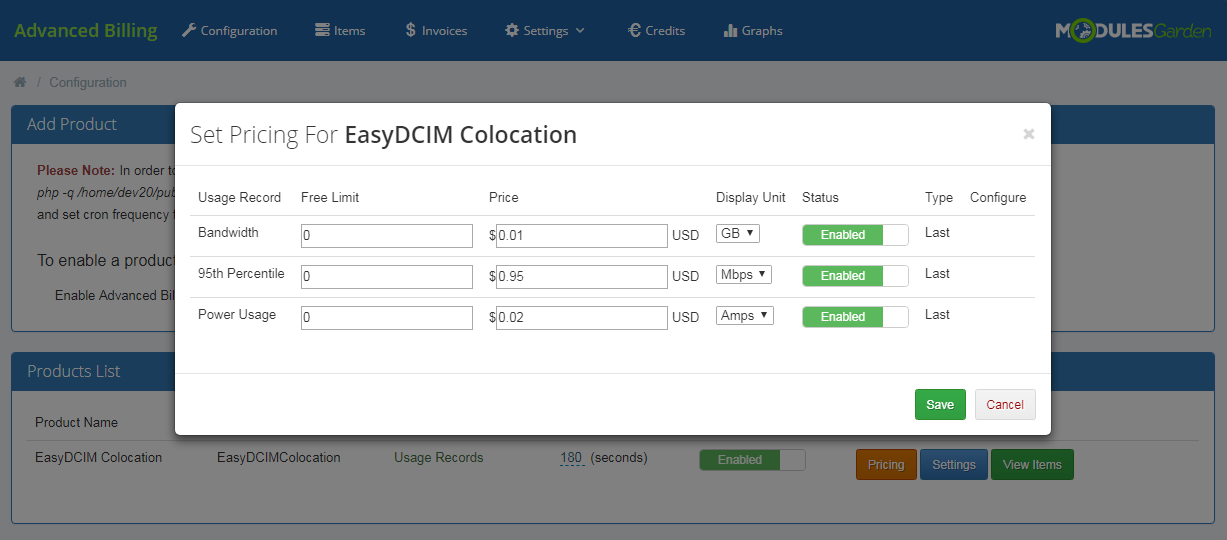 EasyDCIM Colocation For WHMCS: Screen 8