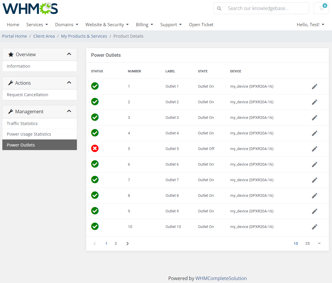 EasyDCIM Colocation For WHMCS: Module Screenshot 4