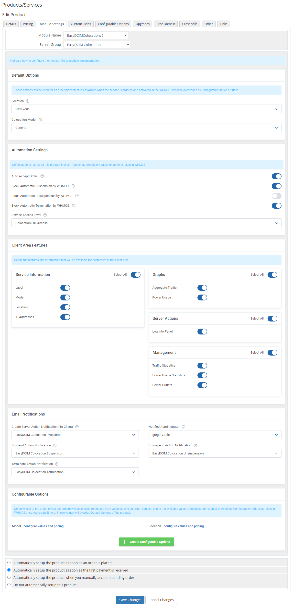 EasyDCIM Colocation For WHMCS: Module Screenshot 6
