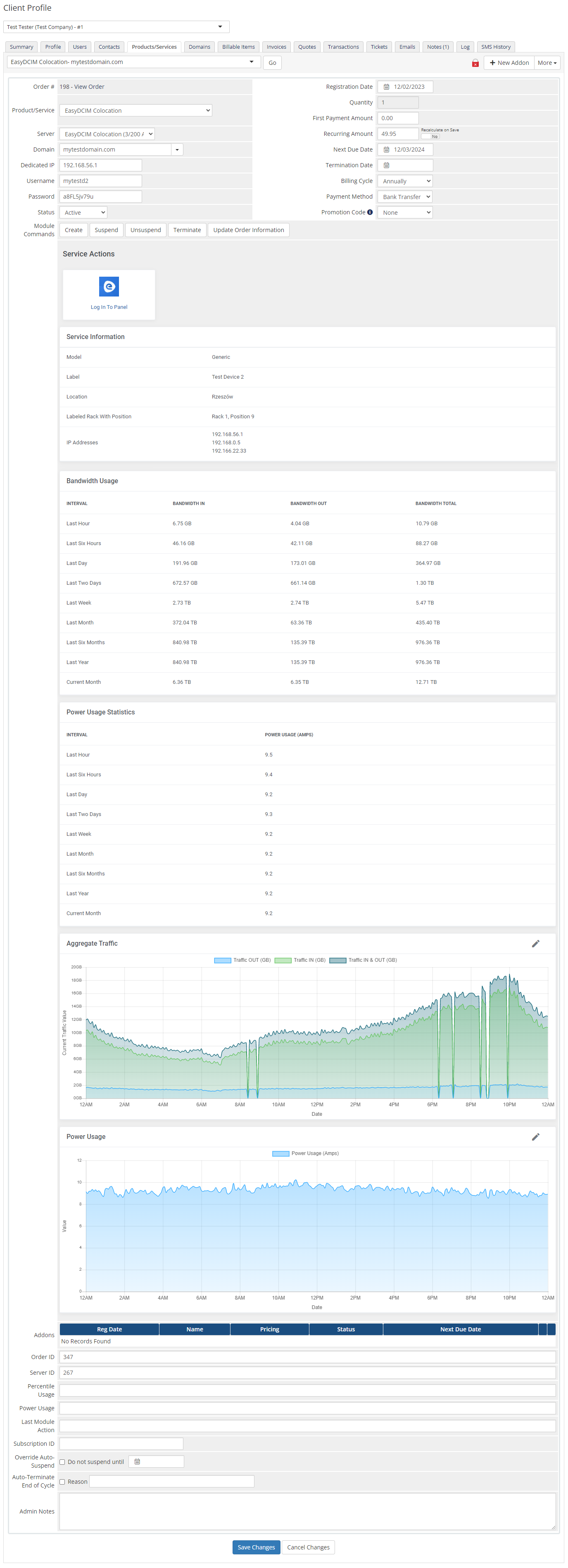 EasyDCIM Colocation For WHMCS: Module Screenshot 5