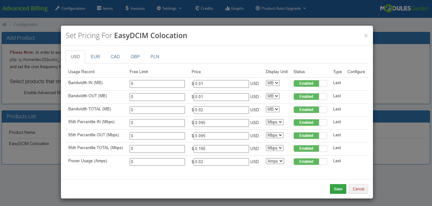 EasyDCIM Colocation For WHMCS: Module Screenshot 7